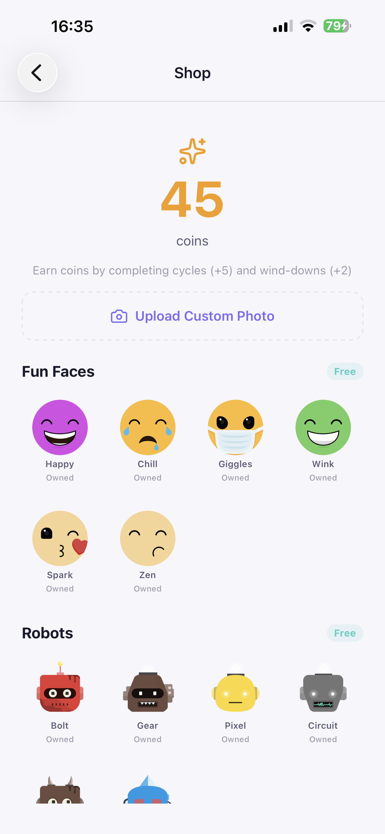 Earn coins and unlock rewards