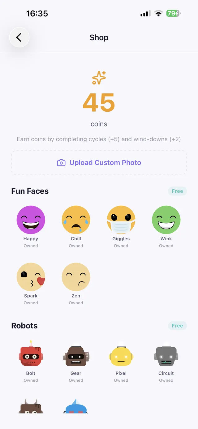 Earn coins and unlock rewards for showing up